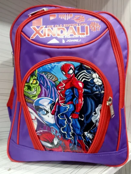 Spider Man Themed School Bag for Grade 1 & Grade 2 (